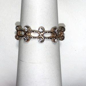 Vintage crystal ring size 8.5